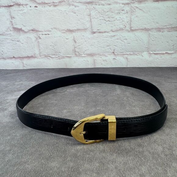Louis Vuitton Epi Leather 35mm Belt 85/34 Black - Picture 2 of 13